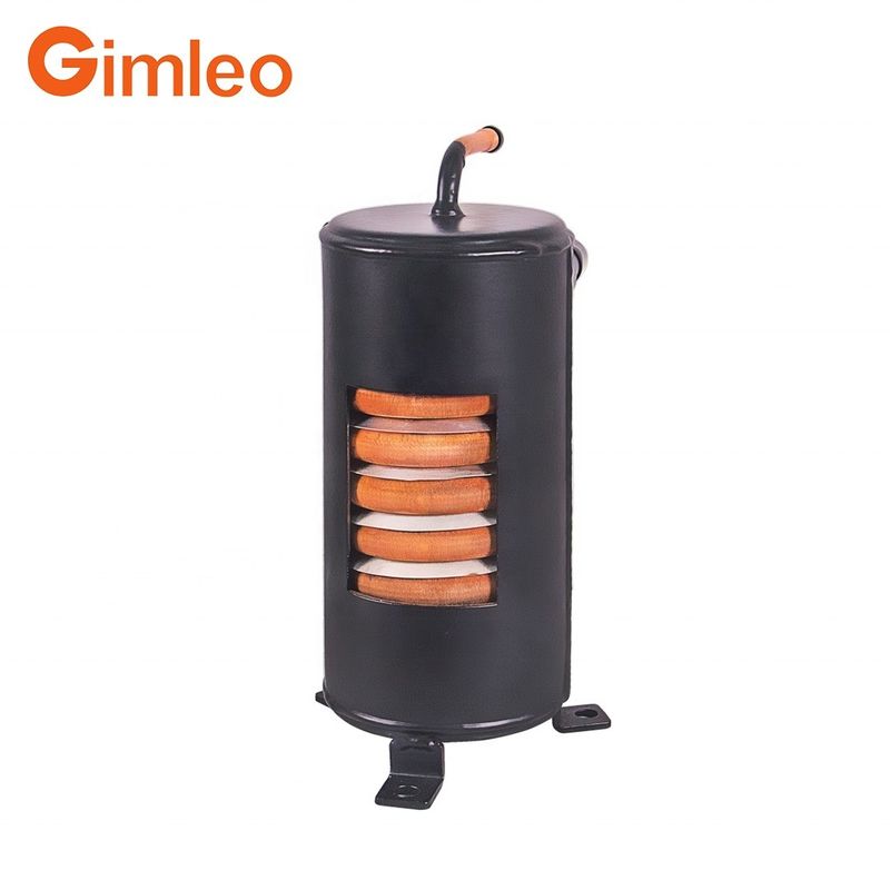 Gimleo tubo en el intercambiador de calor de la cáscara R32 HVAC condensador RAH04-CMF 9.52mm salida de refrigerante