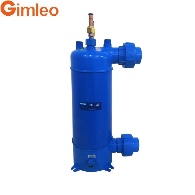 Intercambiador de calor de tubo de titanio MHTA-3 con concha de PVC / 12.7 conector de refrigerante
