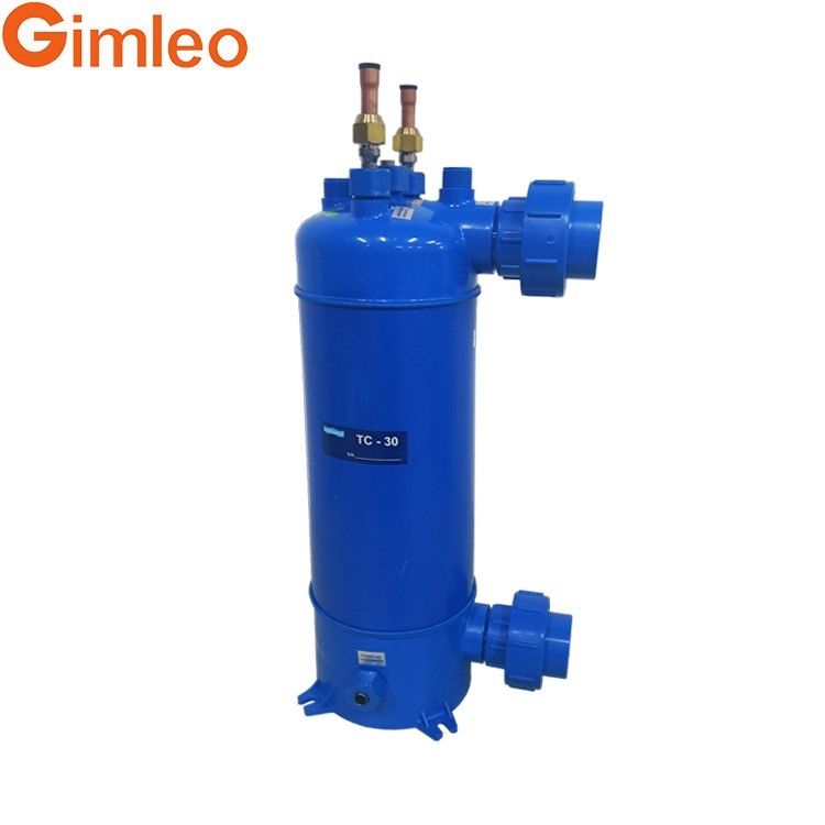 Intercambiador de calor de tubo de titanio MHTA-3 con concha de PVC / 12.7 conector de refrigerante