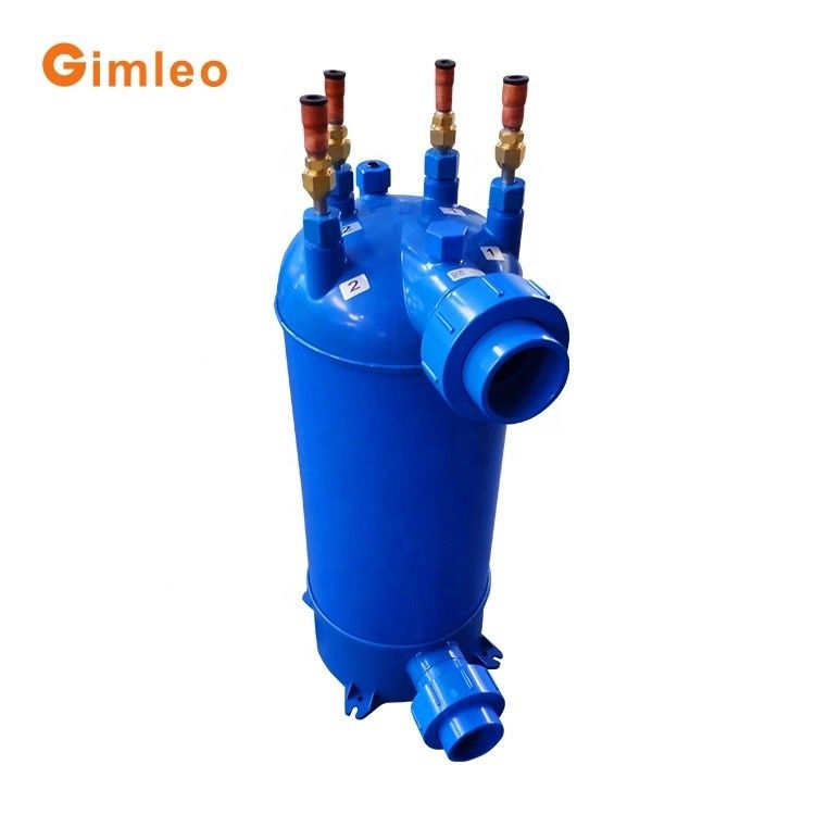 Exchanger de calor de la piscina con tubo de titanio PVC Shell para la bomba de calor de la piscina MHTA-15