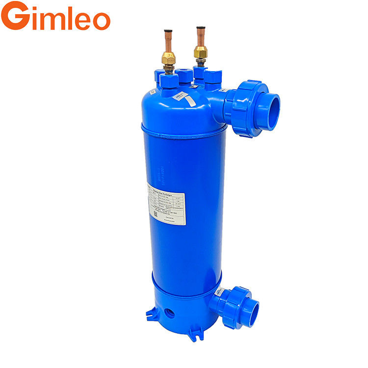 Intercambiador de calor de titanio MHTA-7 Tubo de titanio de tornillo Intercambiador de calor de 23KW para piscina