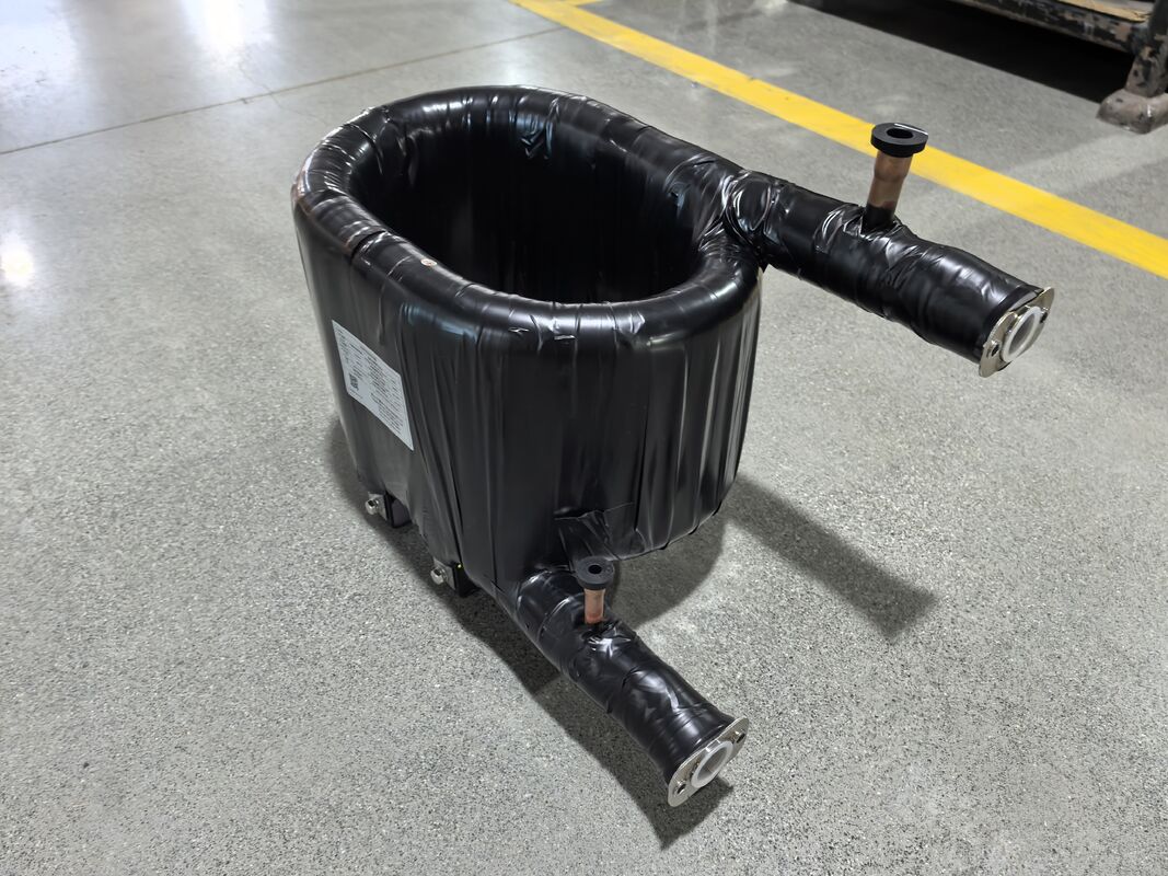 Rango de temperatura de trabajo Minus 50 a 150 grados Intercambiador de calor coaxial tubo en la estructura del tubo Capacidad de calefacción de 6 a 300 kW Diseñado para sistemas HVAC
