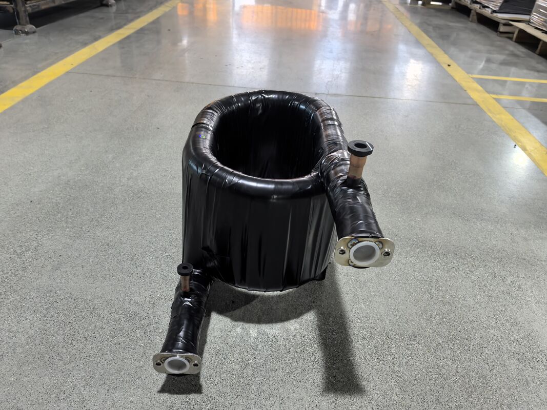 Rango de temperatura de trabajo menos 50 a 150 grados HVAC intercambiador de calor coaxial que ofrece espesor de pared del tubo de 1,2 a 2,0 milímetros para el funcionamiento