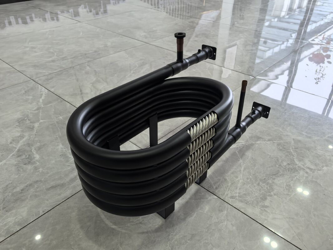 Intercambiador de calor coaxial HVAC de tubo de acero SPHC con construcción de torsión en espiral diseñado para aplicaciones de transferencia de calor