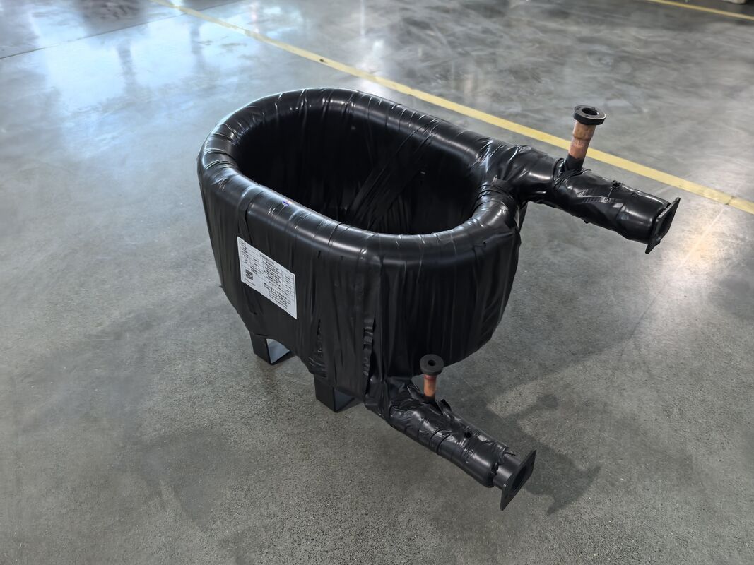 tubo interior para el sistema de agua HVAC intercambiador de calor coaxial hecho de material de cáscara de acero Supper SPHC suministrando y soluciones térmicas