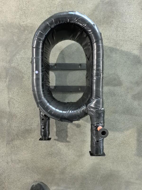 Capacidad térmica de 6 a 300kw Intercambiador de calor coaxial Presión lateral del agua 1.0Mpa Puerto de carga Puerto Shunde o modelos personalizados