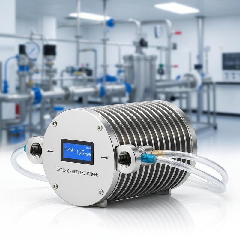Intercambiador de calor coaxial GY0200C con peso de 1 a 100 kg, temperatura de trabajo de 30°C-99°C y longitud de tubo de 2-10 m para una transferencia de calor eficiente