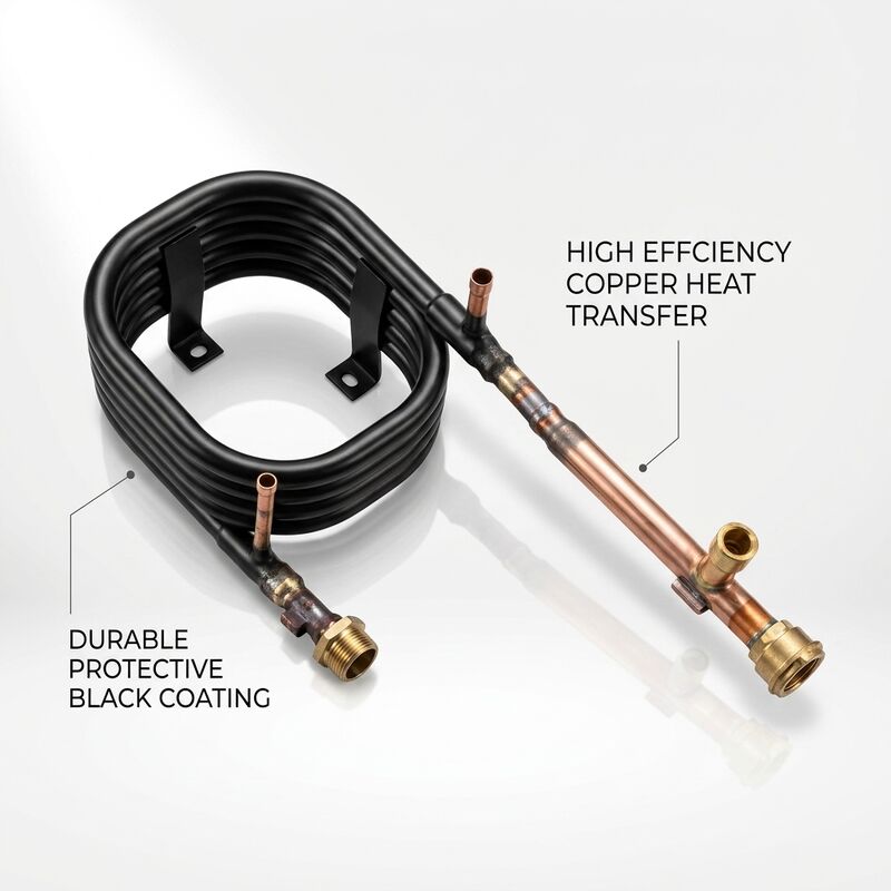 Cambiador de calor coaxial HVAC personalizado 4.2MPa lado refrigerante 1.0MPa lado de agua Evaporador de condensador de bajo mantenimiento
