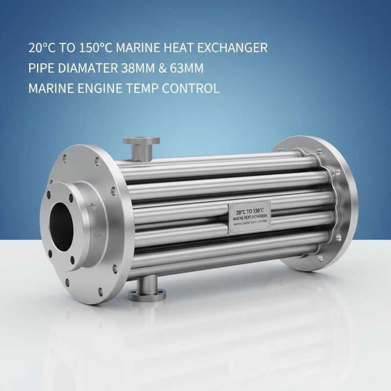 Intercambiador de calor marino con construcción de torsión en espiral, resistente a la corrosión y salida de refrigerante personalizable para el control de la temperatura del motor marino