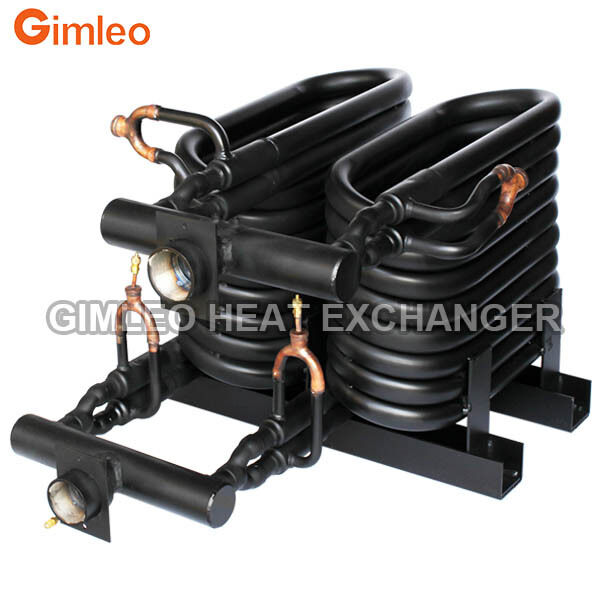 TUBO EVAPORADOR DE CONDENSADOR 20HP 70KW 240000 BTU en INTERCAMBIADOR DE CALOR DE TUBO INTERCAMBIADOR DE CALOR COAXIAL para HVACR