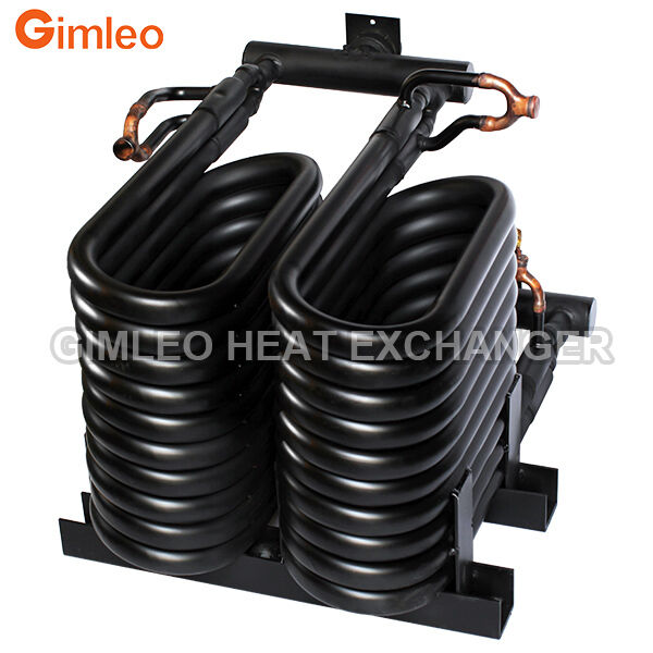 TUBO EVAPORADOR DE CONDENSADOR 20HP 70KW 240000 BTU en INTERCAMBIADOR DE CALOR DE TUBO INTERCAMBIADOR DE CALOR COAXIAL para HVACR