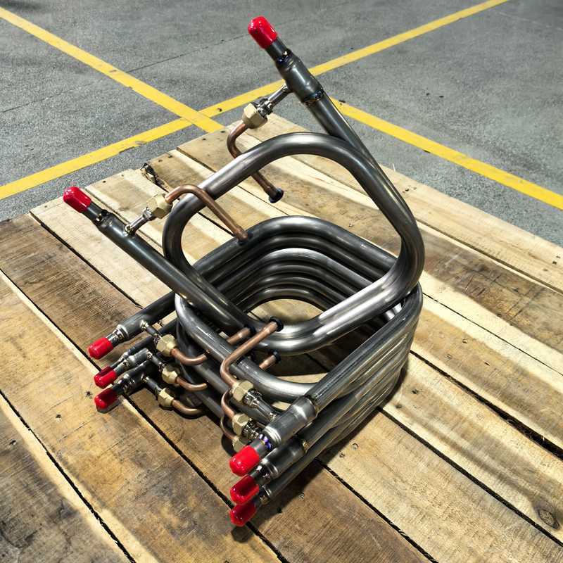 R134A Intercambiador de calor de tubo en espiral de tipo refrigerante para instalación vertical u horizontal