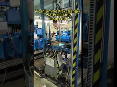 Intercambiador de calor de titanio con fugas de agua - inspección
